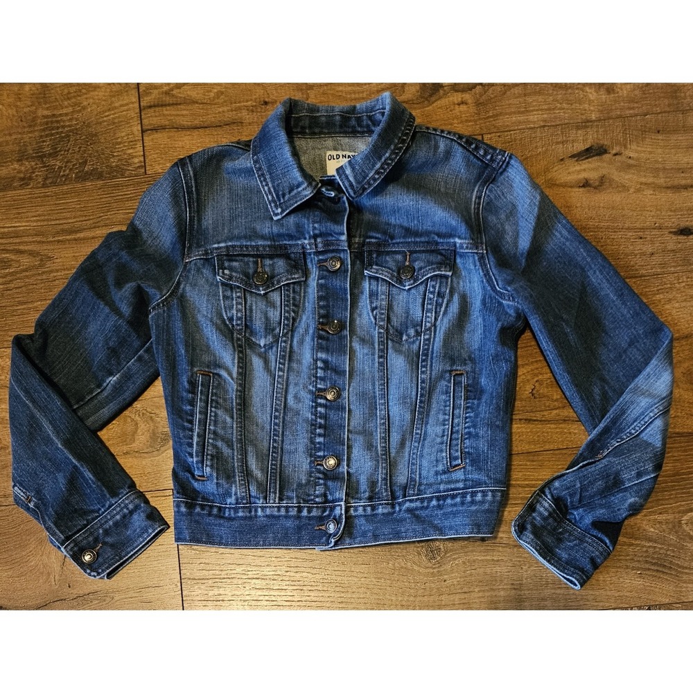 Old‎ Navy Women's  Denim Jacket Blue Size M Classic Trucker Jean